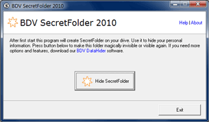 BDV SecretFolder screenshot